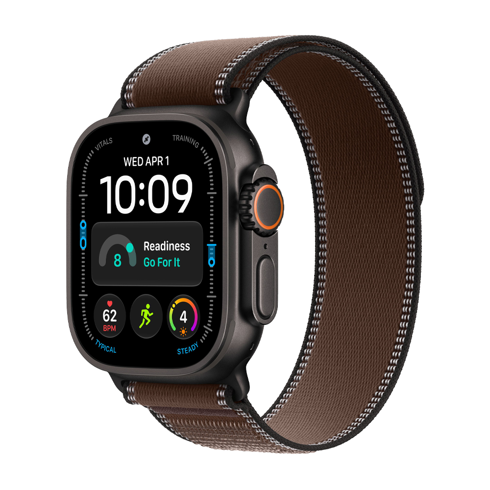 Купить Часы Apple Watch ULTRA 4 49мм «Чёрный титан» | Black Titanium с ремешком «троповая петля» Trail Loop в Улан-Удэ - iGenius