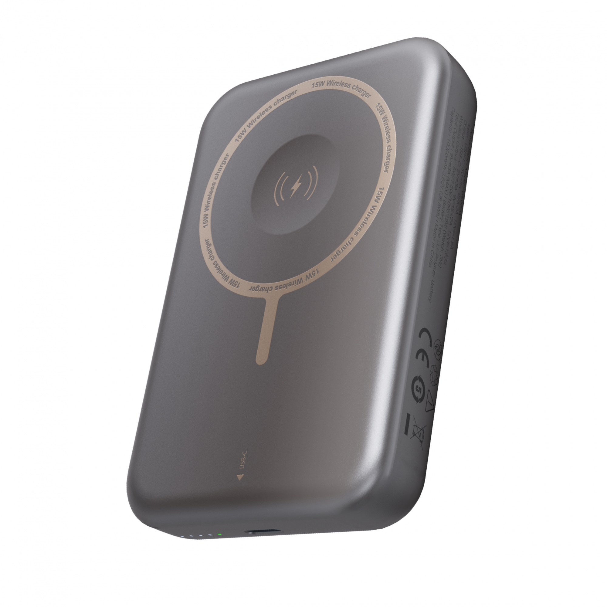 Внешний аккумулятор GURDINI 3-в-1 Smooth Power MagSafe ёмкостью 10000mAh